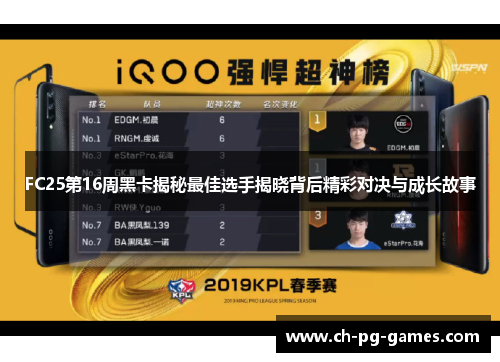FC25第16周黑卡揭秘最佳选手揭晓背后精彩对决与成长故事